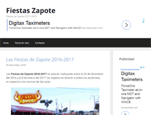 Tablet Screenshot of fiestaszapote.com